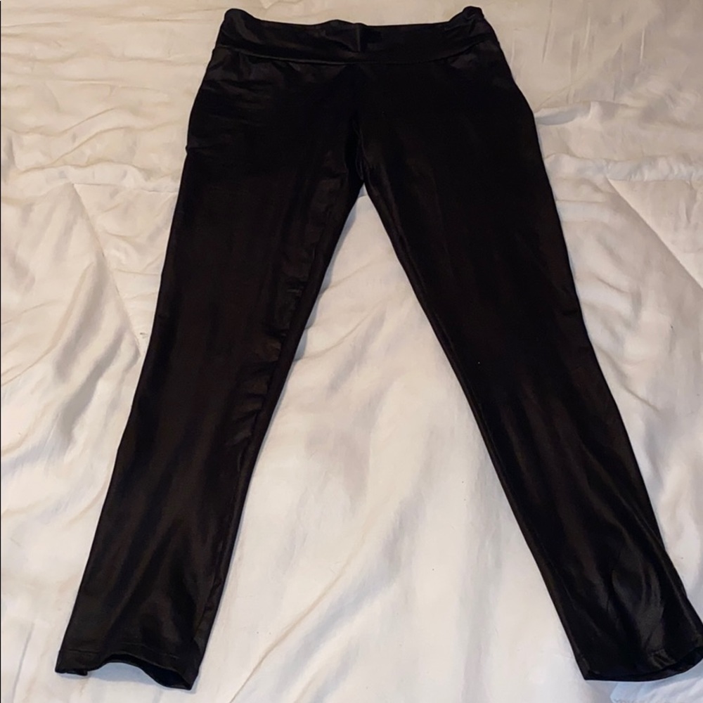Faux leather leggings